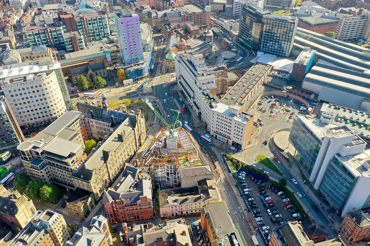 Leeds aerial view Leeds aerial view